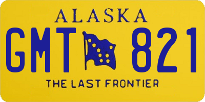 AK license plate GMT821