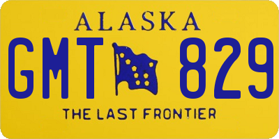 AK license plate GMT829