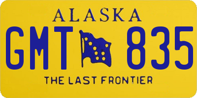 AK license plate GMT835