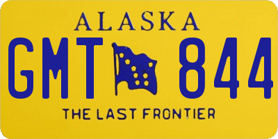 AK license plate GMT844