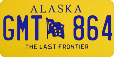 AK license plate GMT864