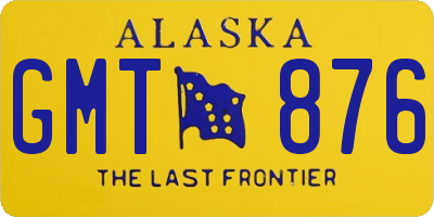 AK license plate GMT876