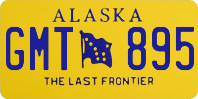 AK license plate GMT895