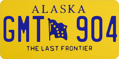 AK license plate GMT904