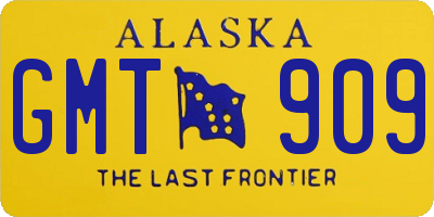 AK license plate GMT909