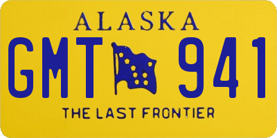 AK license plate GMT941