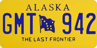 AK license plate GMT942