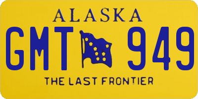 AK license plate GMT949