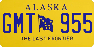 AK license plate GMT955