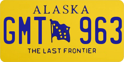 AK license plate GMT963