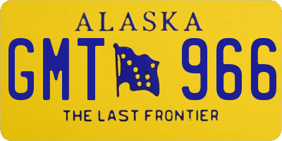 AK license plate GMT966
