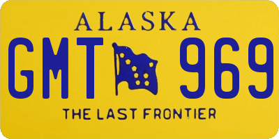 AK license plate GMT969