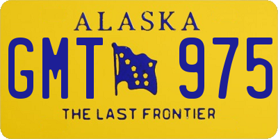 AK license plate GMT975