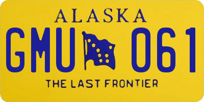 AK license plate GMU061