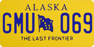 AK license plate GMU069