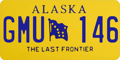 AK license plate GMU146