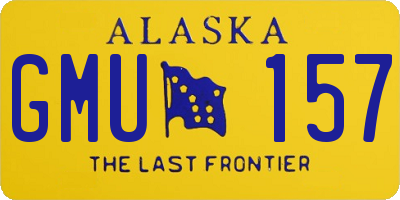 AK license plate GMU157