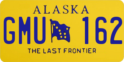 AK license plate GMU162