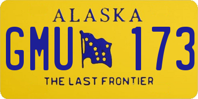 AK license plate GMU173