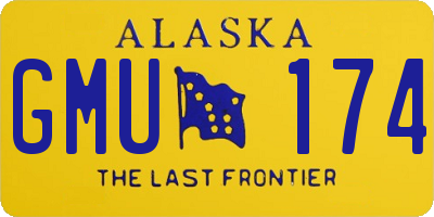 AK license plate GMU174