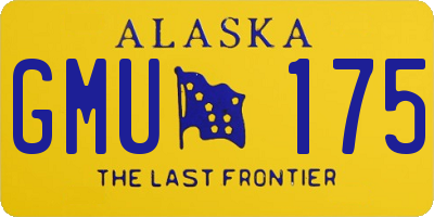 AK license plate GMU175