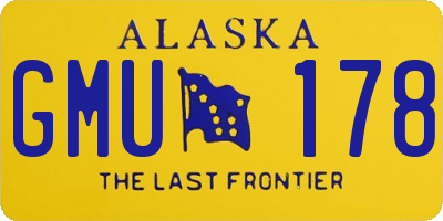 AK license plate GMU178