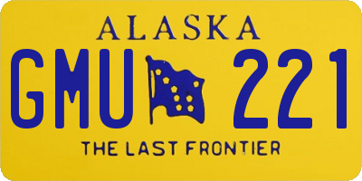 AK license plate GMU221