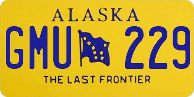 AK license plate GMU229
