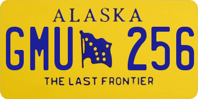 AK license plate GMU256