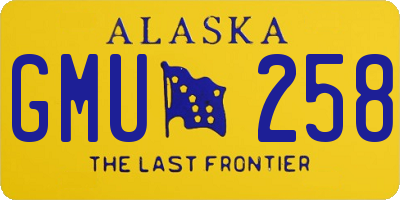 AK license plate GMU258