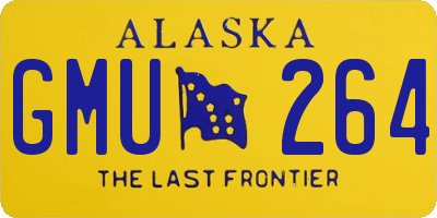 AK license plate GMU264