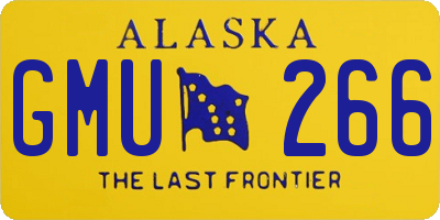 AK license plate GMU266