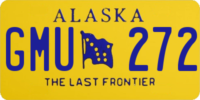 AK license plate GMU272