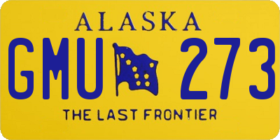 AK license plate GMU273