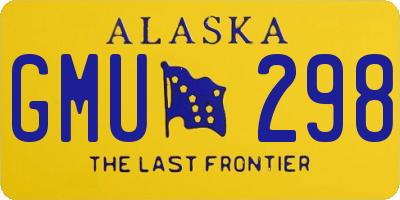 AK license plate GMU298
