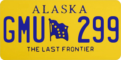 AK license plate GMU299