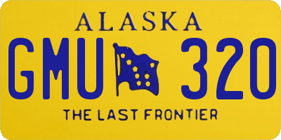 AK license plate GMU320