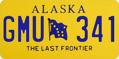 AK license plate GMU341