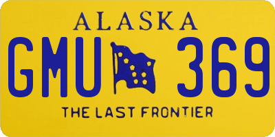 AK license plate GMU369