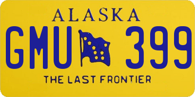 AK license plate GMU399