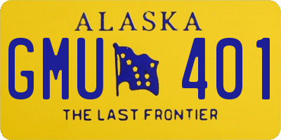 AK license plate GMU401