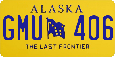 AK license plate GMU406