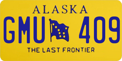AK license plate GMU409
