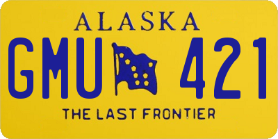 AK license plate GMU421