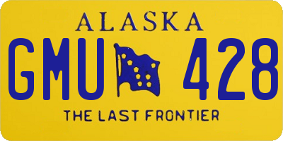 AK license plate GMU428
