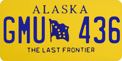 AK license plate GMU436