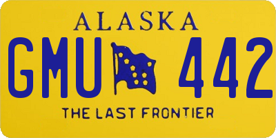AK license plate GMU442