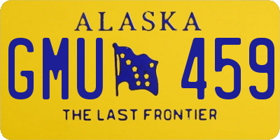AK license plate GMU459