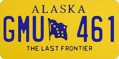 AK license plate GMU461