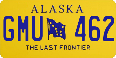 AK license plate GMU462